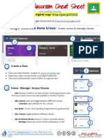 Google Classroom Cheat Sheet PDF