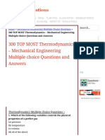 300+ TOP THERMODYNAMICS Multiple Choice Questions and Answers