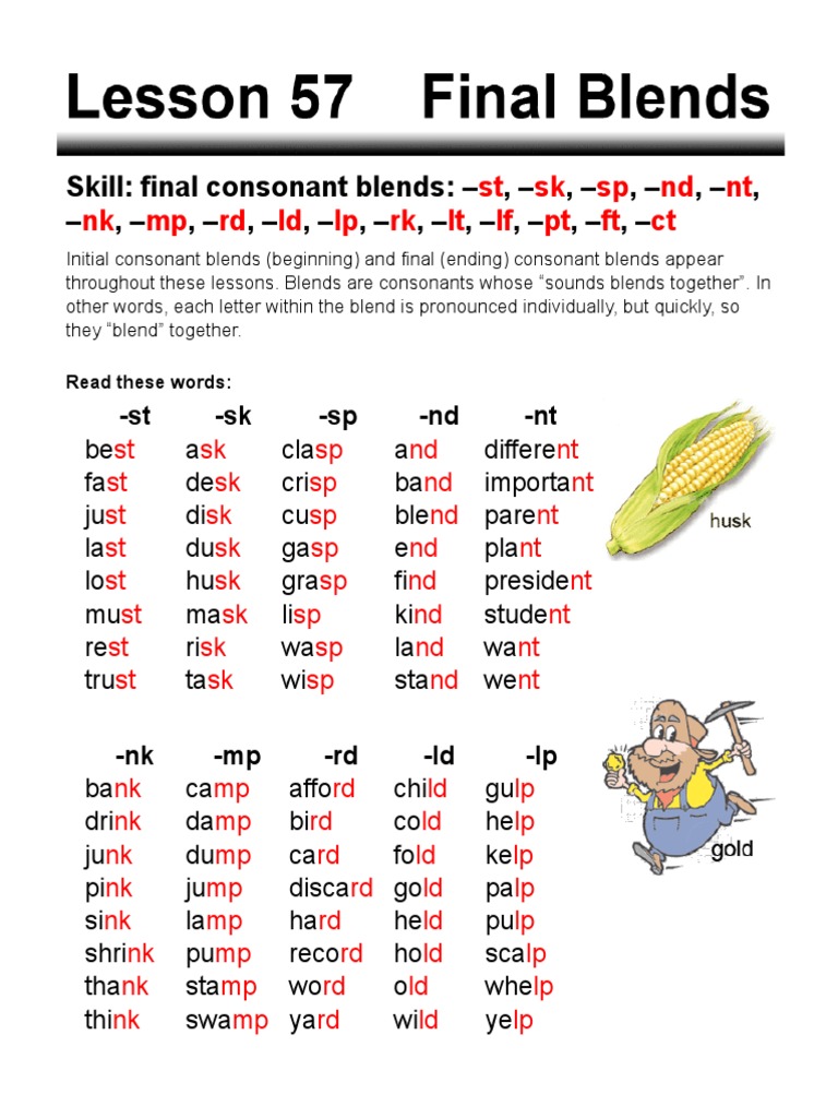 lesson 57 final blends pdf human voice human communication