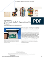 Whole Foods Market's Organizational Structure Analysis - Panmore Institute PDF