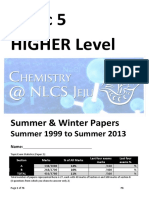 IB HL 5 EQ Paper 2 s99 To s13 Incl W 4students PDF