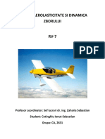 Proiect Aerolasticitate Si Dinamica Zborului RV-7