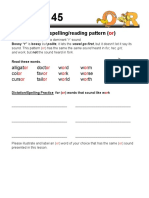 Lesson 45 Variant Vowel Pattern Bossy R (Or)