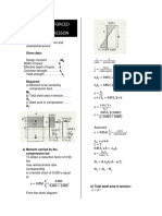 Beam Reinforced For Compresson: A. Design For Dimension and