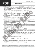 Mensuration Practice Exercise