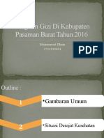 Program Gizi Di Kabupaten Pasaman Barat Tahun 2016