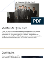 What Makes An Effective Team?