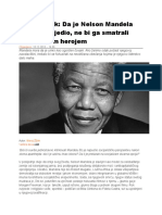Slavoj Žižek Da Je Nelson Mandela Zaista Pobijedio, Ne Bi Ga Smatrali Unverzalnim Herojem