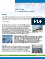 Concentrating Solar Power