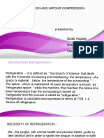 Refrigerigeration and Vapour Compression System