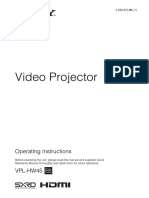 Sony VPL HW 45 ES Projector Manual