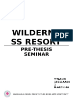 Wilderne Ss Resort: Pre-Thesis Seminar