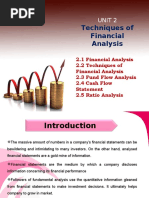 Techniques of Financial Analysis: Unit 2