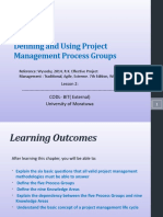 Defining and Using Project Management Process Groups: CODL-BIT (External) University of Moratuwa