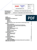 Internals For Fixed Bed Reactors (Project Standards and Specifications)