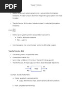 Transfer Functions