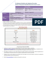 Fourth To Sixth Allotment Schedule and Admission Procedure