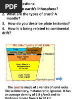 Grade 10 Science Reviewer | PDF | Plate Tectonics | Geology