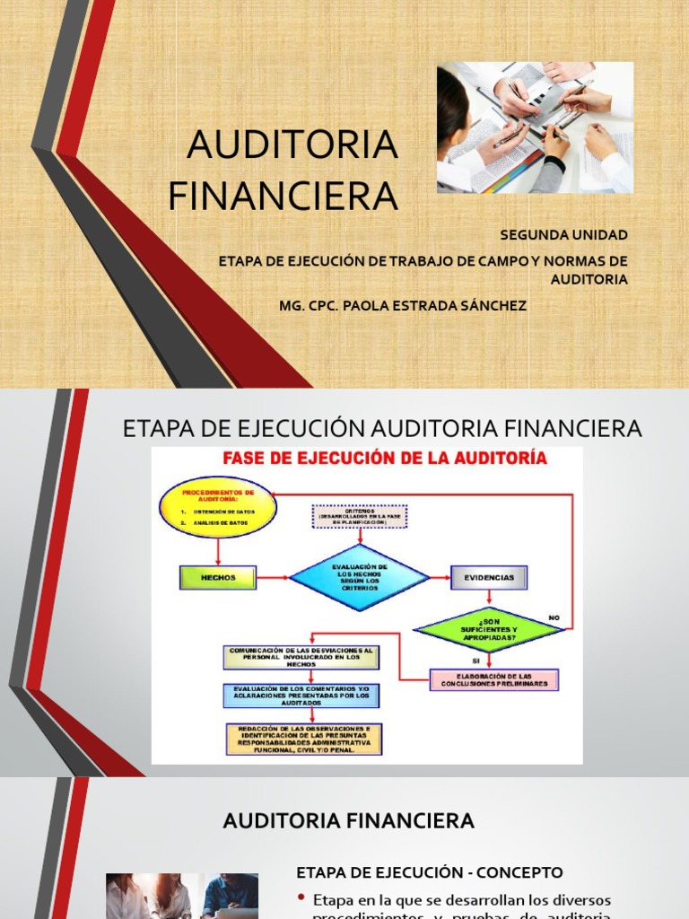 Etapa de Ejecución en Auditoría Financiera | PDF | Auditoría | Contralor