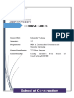 Course Guide - Internship 2018 - MBA CEQS