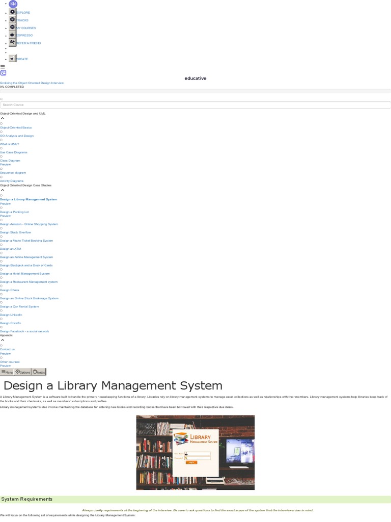 Design A Library Management System | PDF | Books | Class (Computer