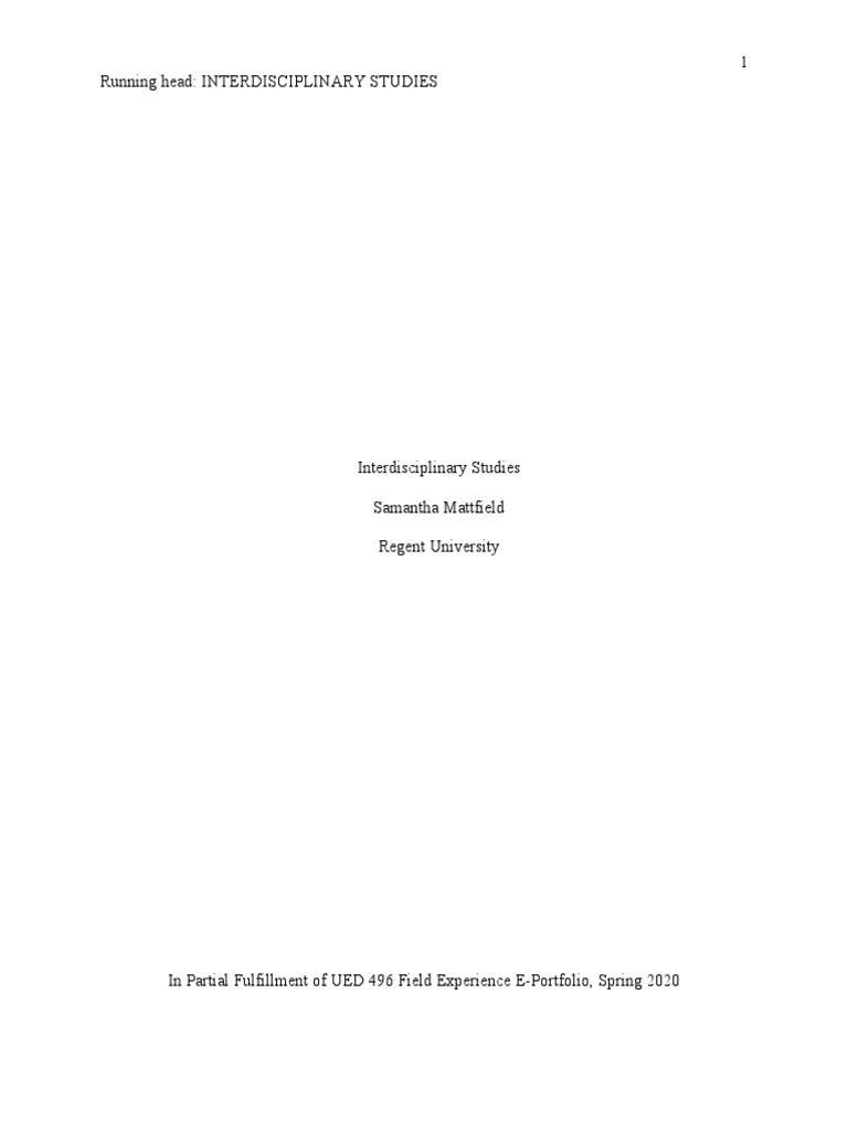 Interdisciplinary Teaching Strategies | PDF | Interdisciplinarity ...