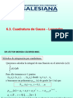 4.2. Cuadratura de Gauss - Legendre
