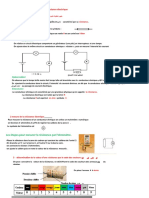 La Resistance Electrique Le 1 Cours Du 1 Physique-2