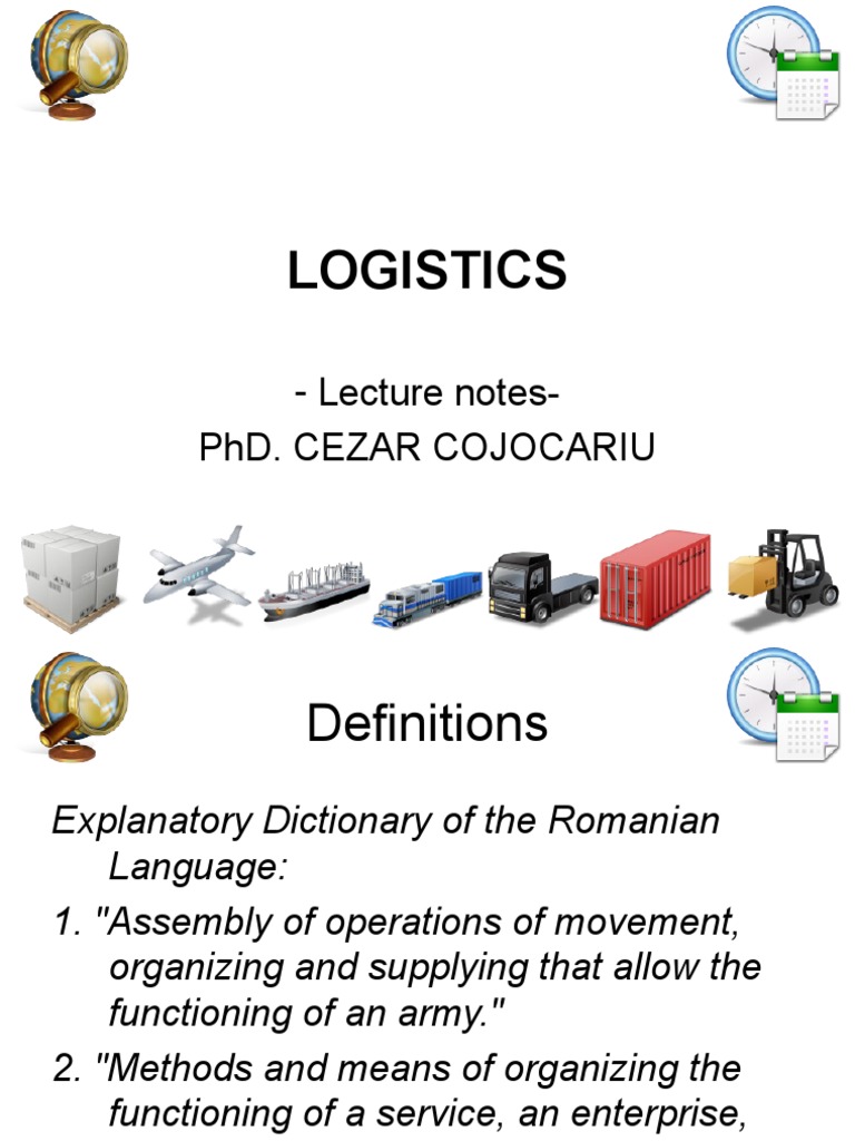 Overview of Logistics Concepts and History | PDF | Business Process ...