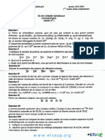 TD 1 Corrigé de Chimie Générale ENSA