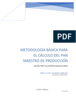 Metodología Básica para El Cálculo de Plan Maestro de Producción