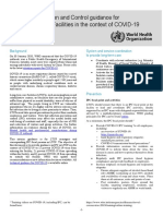 Infection Prevention and Control During Health Care When Novel Coronavirus (nCoV) Infection Is Suspected