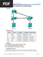 5.1.2.4 Lab - Configuring Per-Interface Inter-VLAN Routing