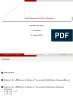 Statistical Inference For Two Samples PDF