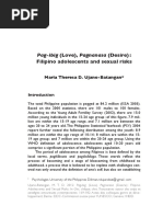 Pag-Ibig (Love), Pagnanasa (Desire) :: Filipino Adolescents and Sexual Risks