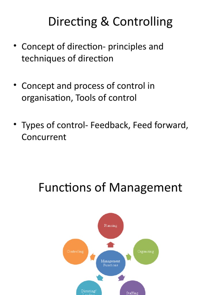 Directing and Controlling in Management | PDF | Code | Communication