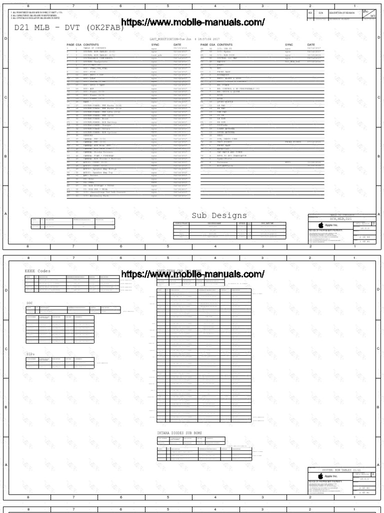 Apple Iphone 8+ Schematics PDF | PDF | Steve Jobs | Computer Related
