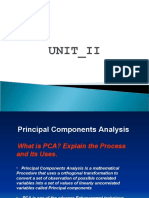 Principal Components Analysis Prof Santhi Manugula