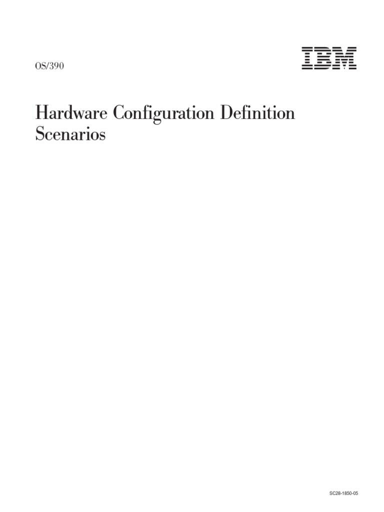 Os390 HCD Scenarios | PDF | Operating System | Digital Technology