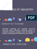 Sources of Industry: Production Functions and Economic Sectors