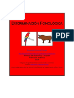 Actividades de Discriminacion y Conciencia Fonologica PDF