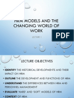 Lecture 1 HRM Models and Changing Work Environment - 2 - 2 - 2 - 2