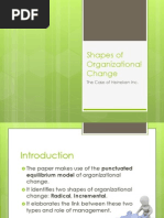 Shapes of Organizational Change