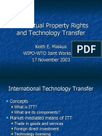 Intellectual Property Rights and Technology Transfer