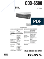 Service Manual: Fm/Am Compact Disc Player