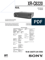 Service Manual: Fm/Am Cassette Car Stereo