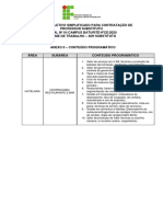 ANEXO II - Conteúdo Programático