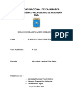 Planificación estratégica universidad cajamarca