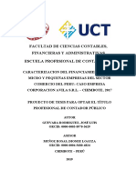 Caratula - Proyecto - Tesis - Titulo Uladech Uct