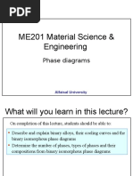 ME201 Material Science & Engineering: Phase Diagrams